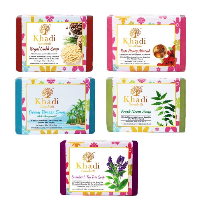 Khadi Sanskriti Set of 5 Herbal Soap