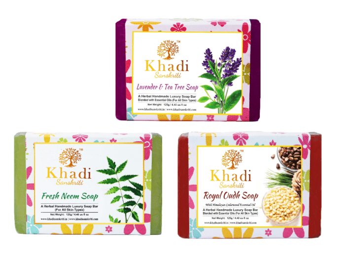 Khadi Sanskriti Set of 3 Herbal Soap