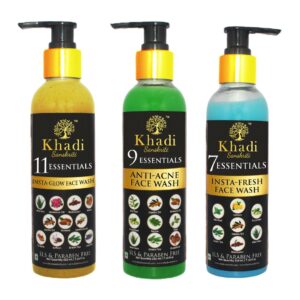 Khadi Sanskriti Combo Pack of 3 Face Wash